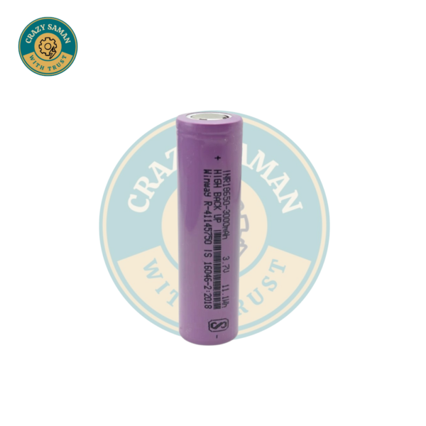 18650 Li-ion 3.7V 3000mAh Rechargeable Battery