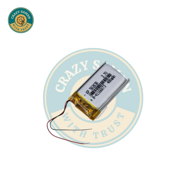 3.7V 480mAh Battery 651417 Lithium Polymer Ion Rechargeable Li-ion