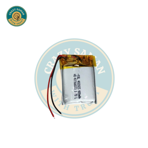 3.7V 400mAh Battery 651417 Lithium Polymer Ion Rechargeable Li-ion