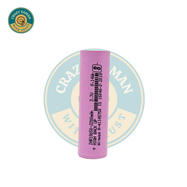 18650 Li-ion 3.7V 2200mAh Rechargeable Battery