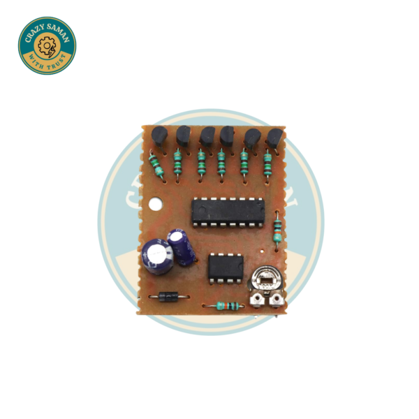 6 Channel LED Chaser Circuit Board with Adjustable Speed