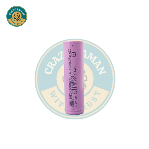 18650 Li-ion 3.7V 2000mAh Rechargeable Battery