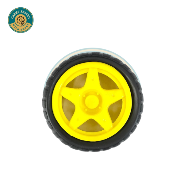 65mm Robot Wheel for BO Motors | Robot Car Wheel