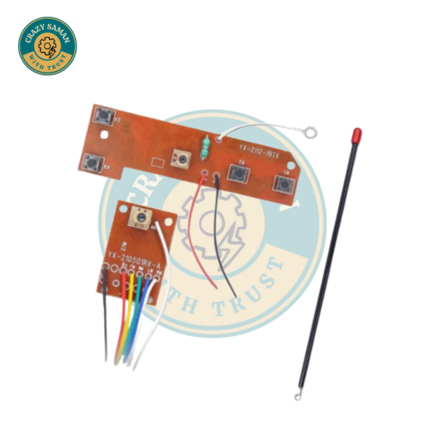 4CH RC Remote Control 27MHz Transmitter & Receiver Module with Antenna for Toy Car