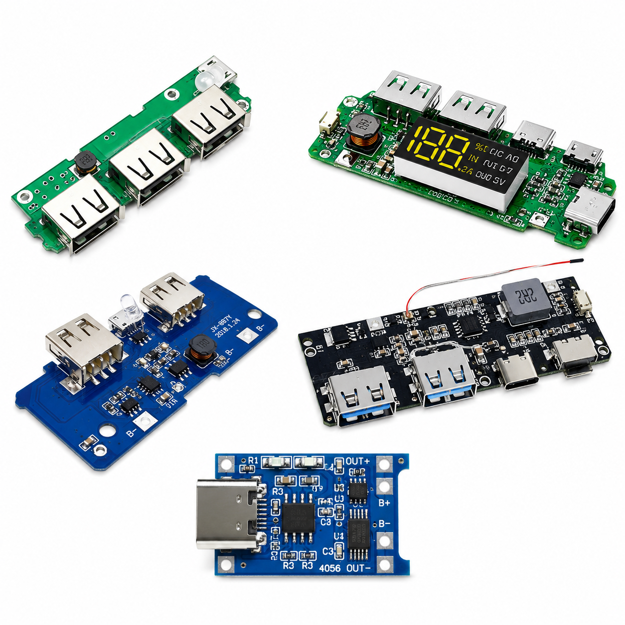 Power Bank Module for DIY electronics projects, portable charger repair and battery backup applications by Crazy Saman