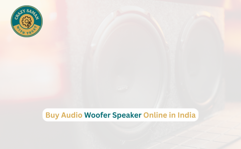 Audio woofer speaker with metal body for home audio and DIY projects - Crazy Saman