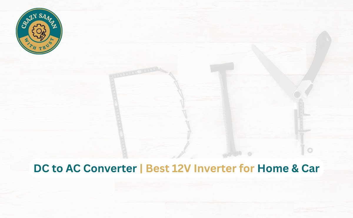DC to AC converter 12V to 220V inverter by Crazy Saman